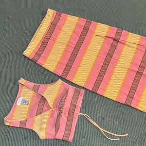 L*Space Pink and Yellow Striped Top